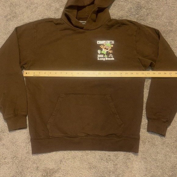 COMPLEXCON X VERDY Brown Chest Logo Graphic Hoodie‎ Medium - Picture 6 of 13